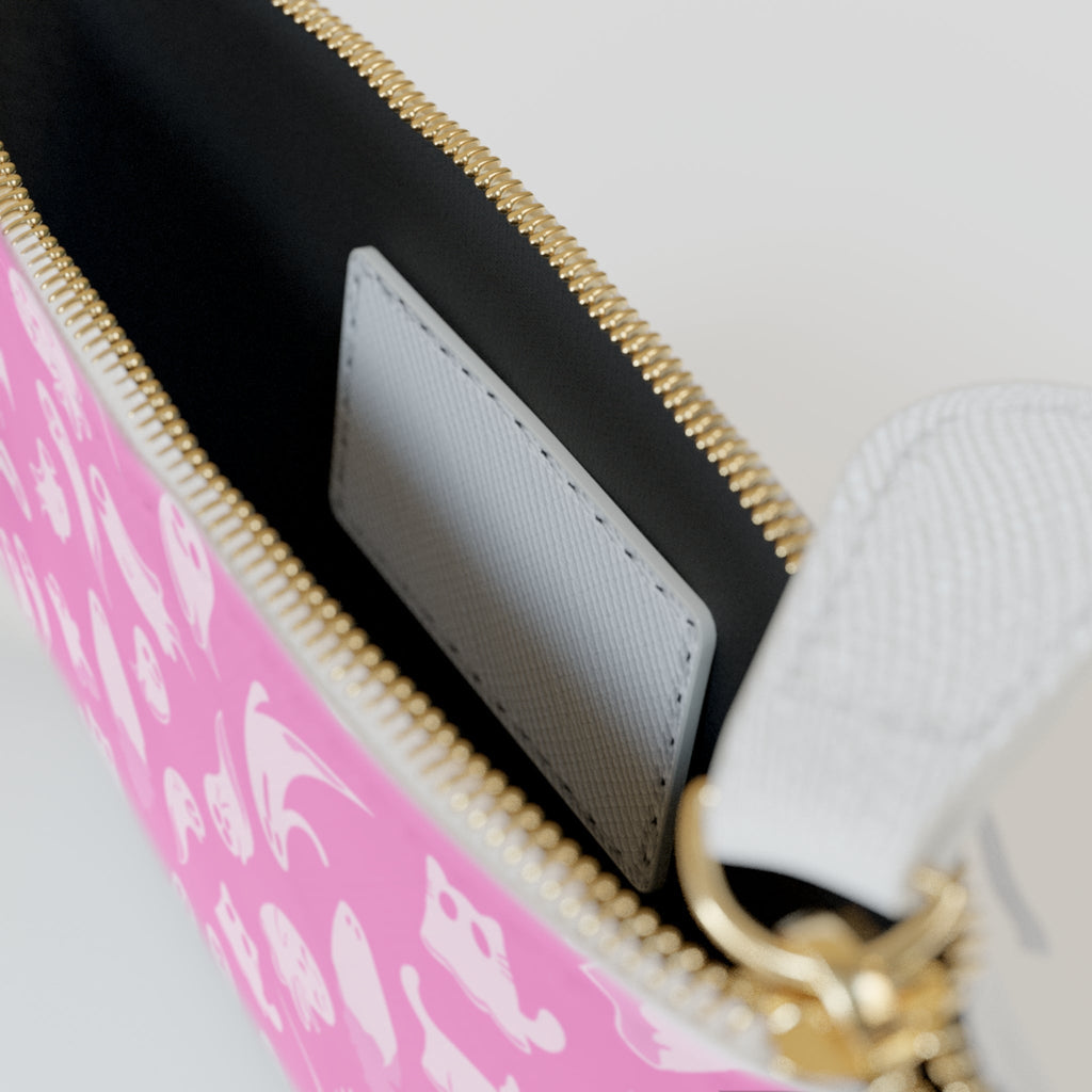 Pretty in Pink Ghost Mini Clutch Bag