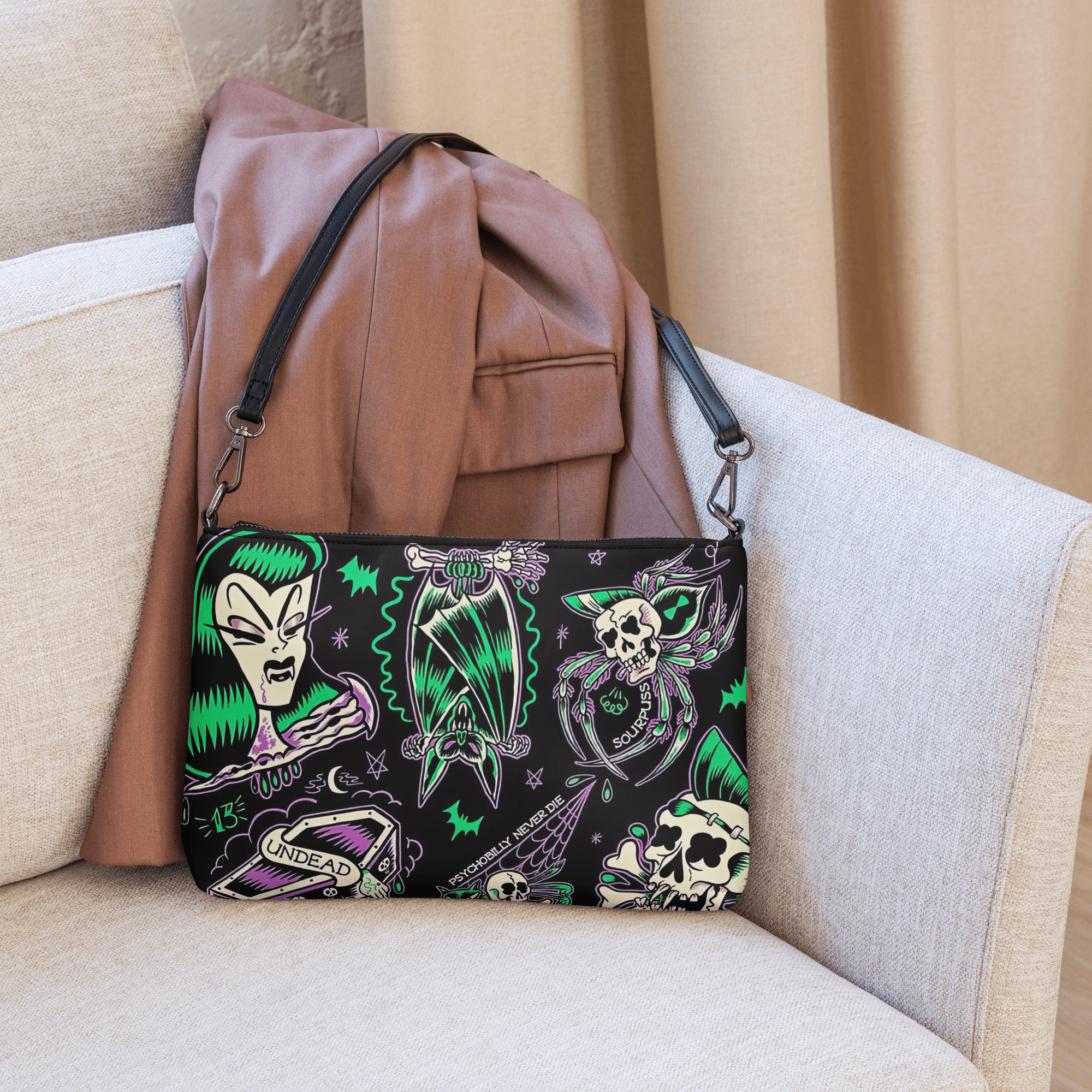Psychobilly Blast Crossbody Bag
