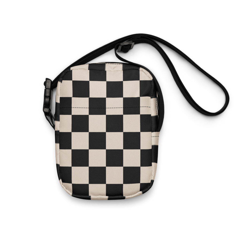 Retro Revival Checkerboard Crossbody Bag