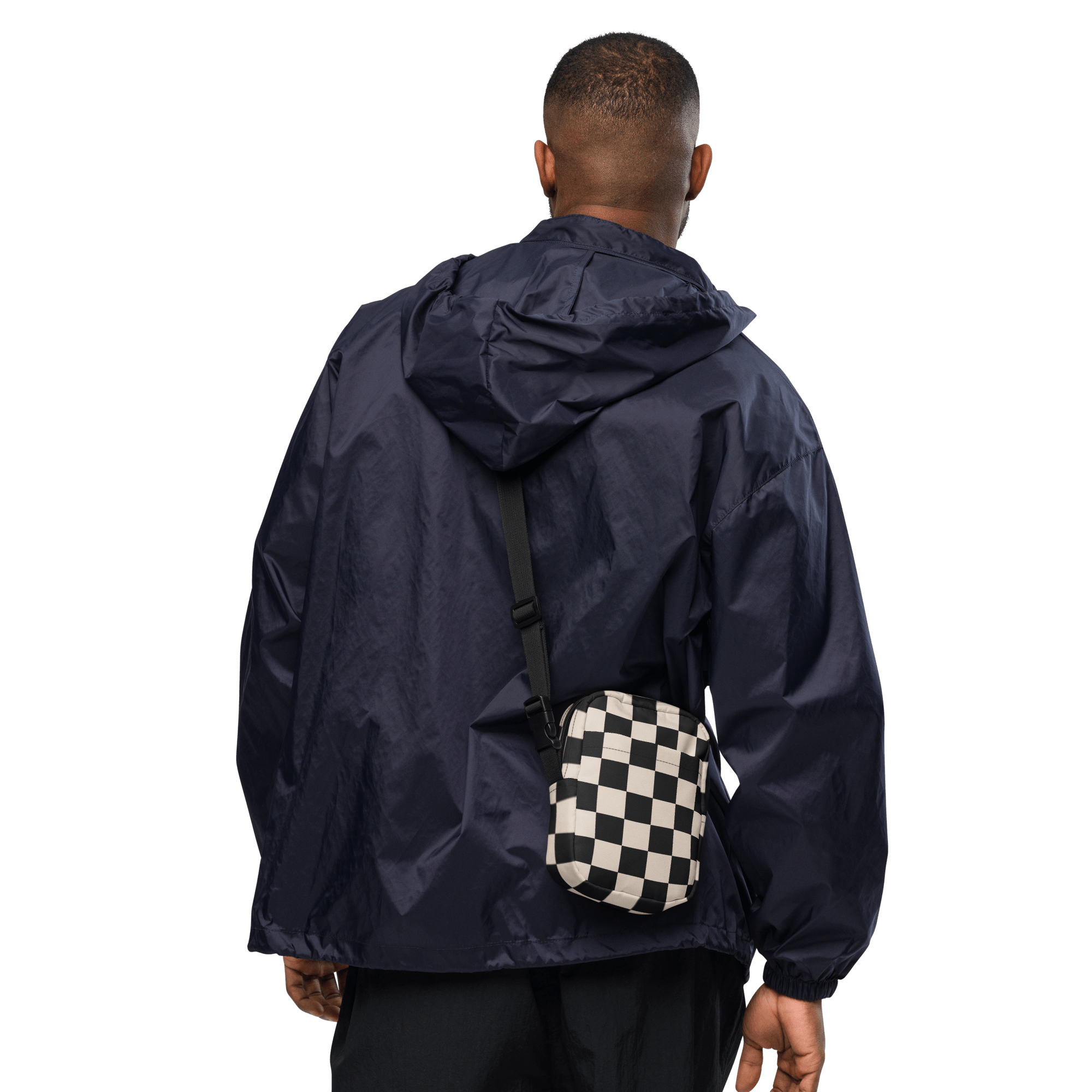 Retro Revival Checkerboard Crossbody Bag