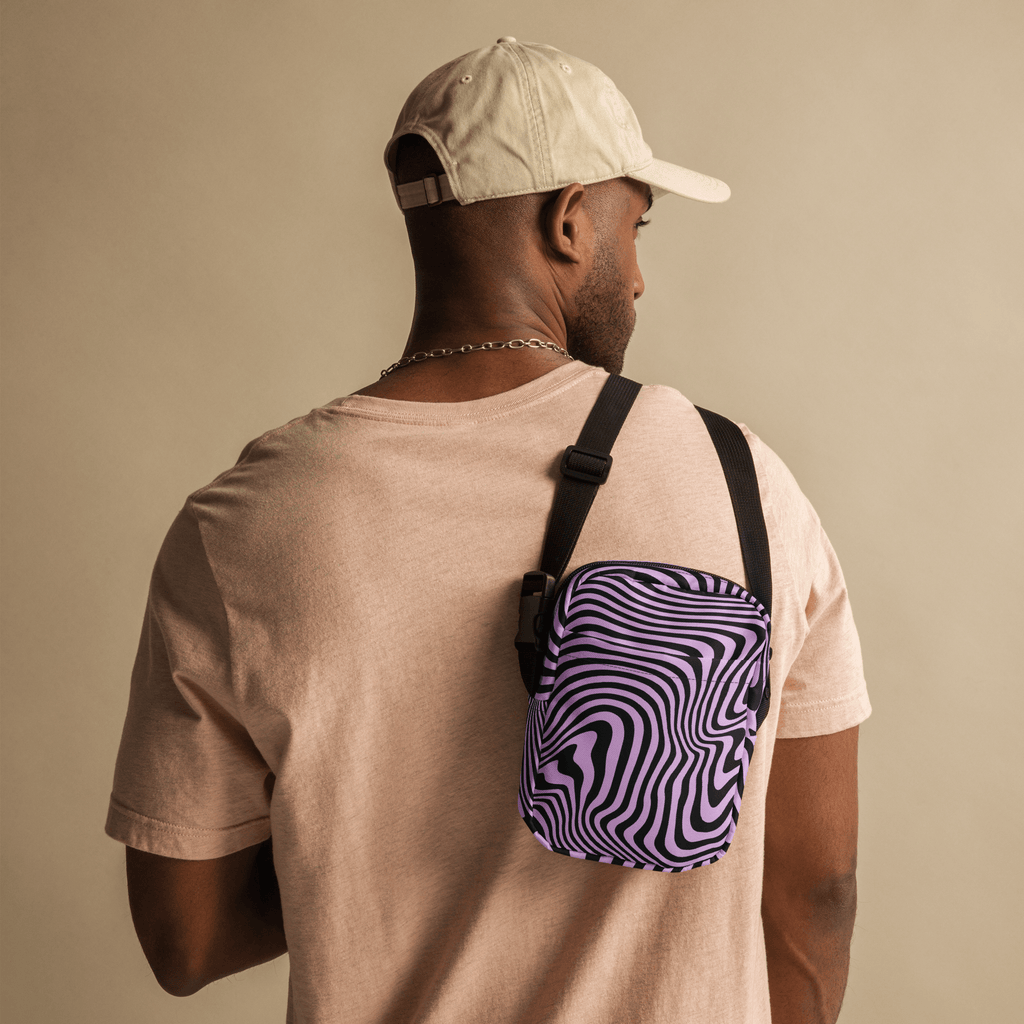 Retro Ripple Crossbody Bag