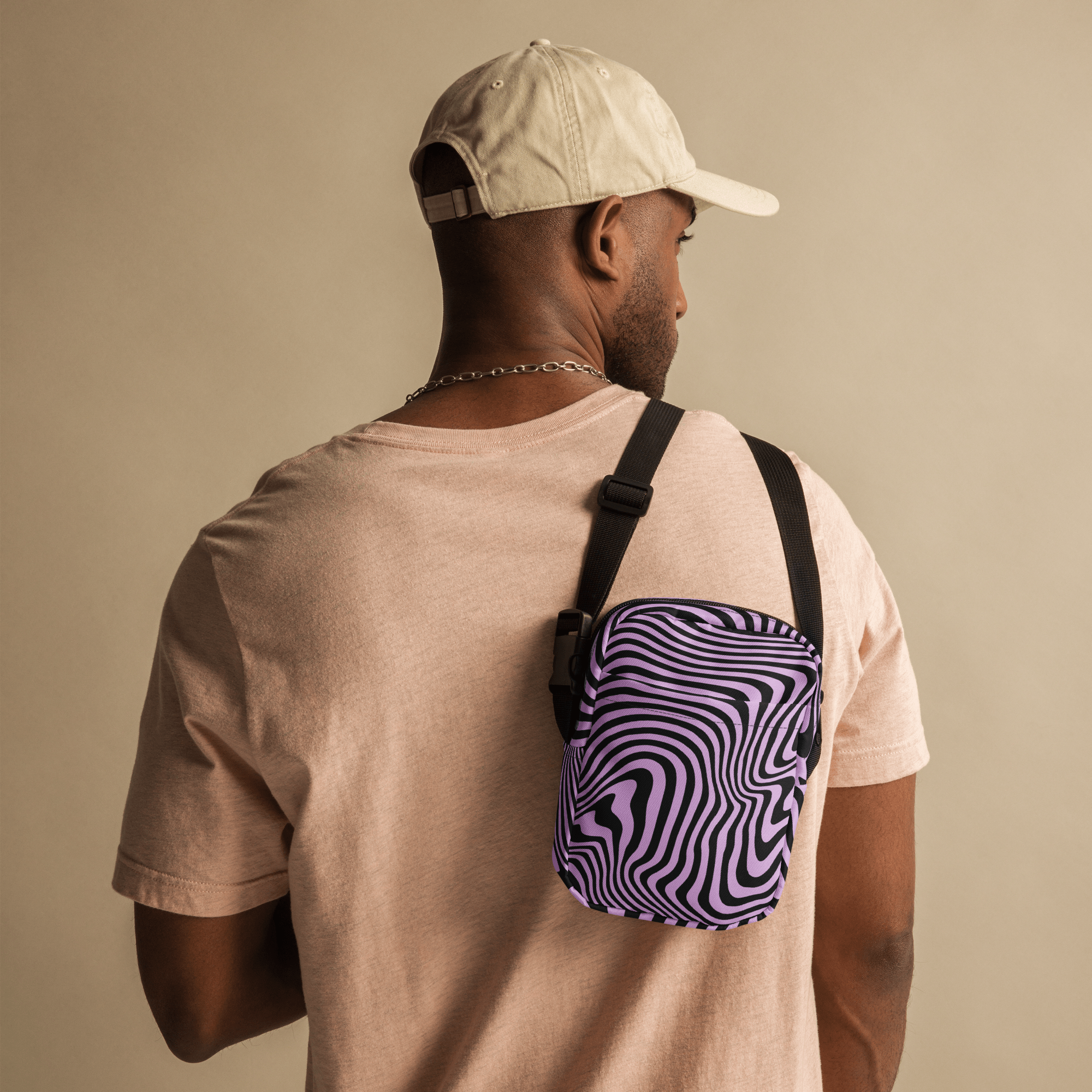 Retro Ripple Crossbody Bag
