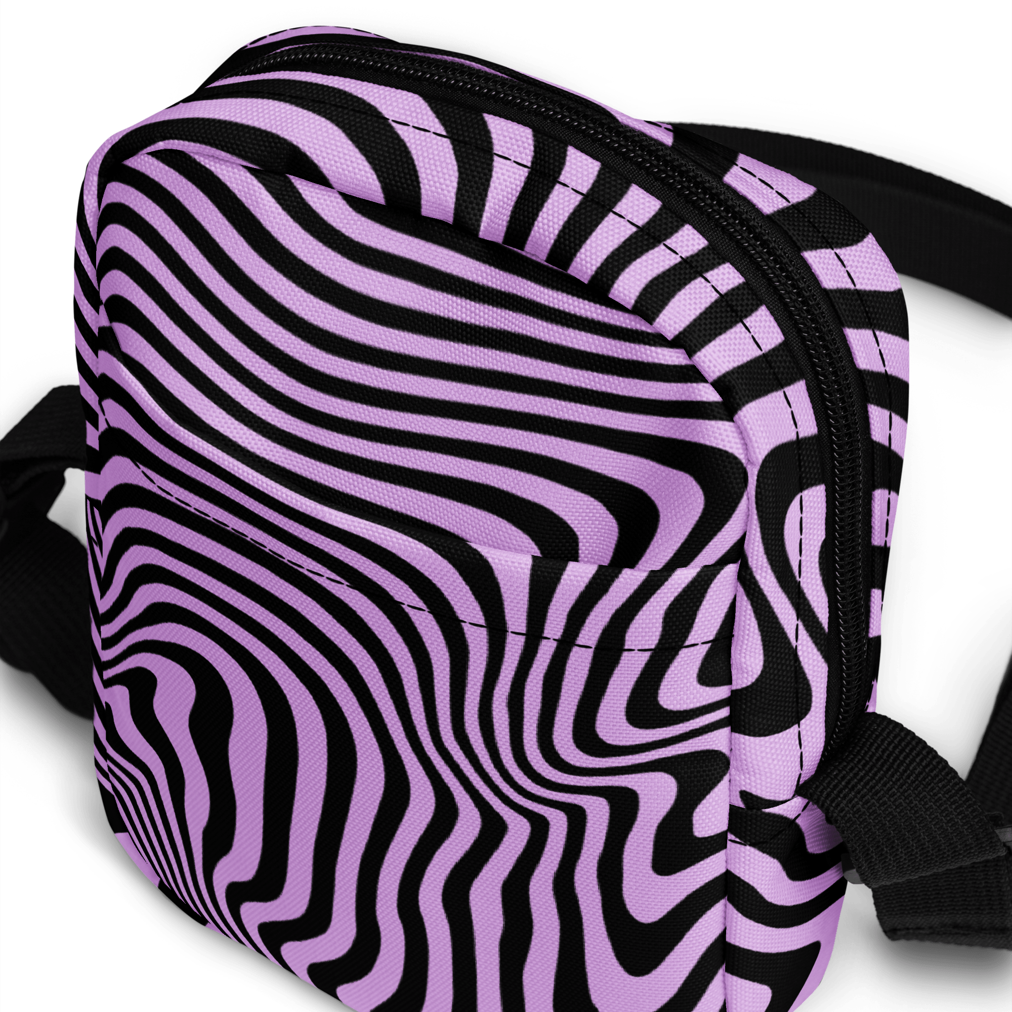 Retro Ripple Crossbody Bag