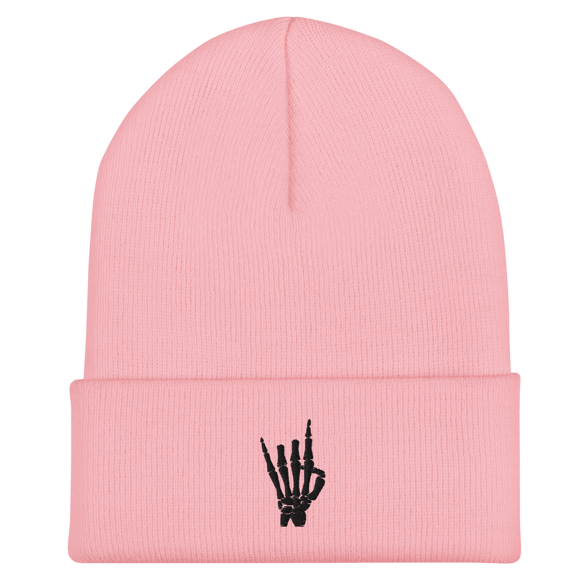 Rock On Skeleton Cuffed Beanie