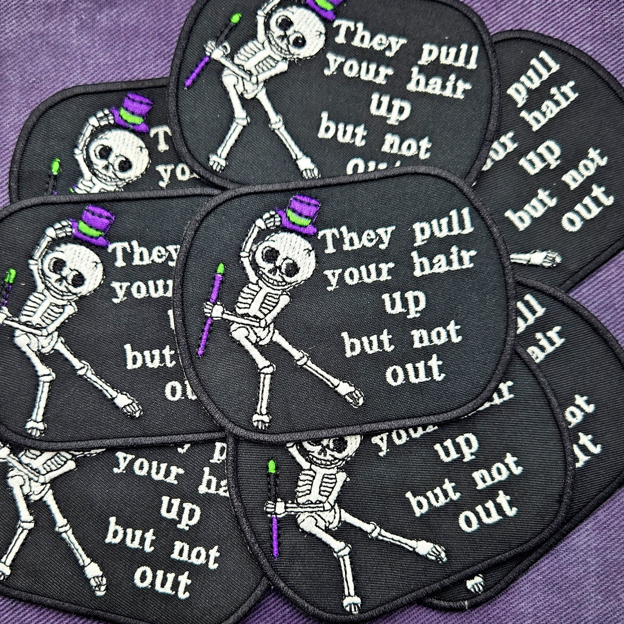 Skeletons Pull Your Hair Patch