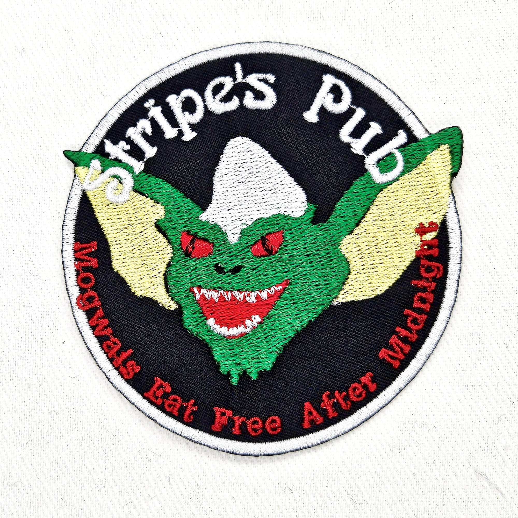 Stripe's Pub Gremlins Iron On Christmas Patch