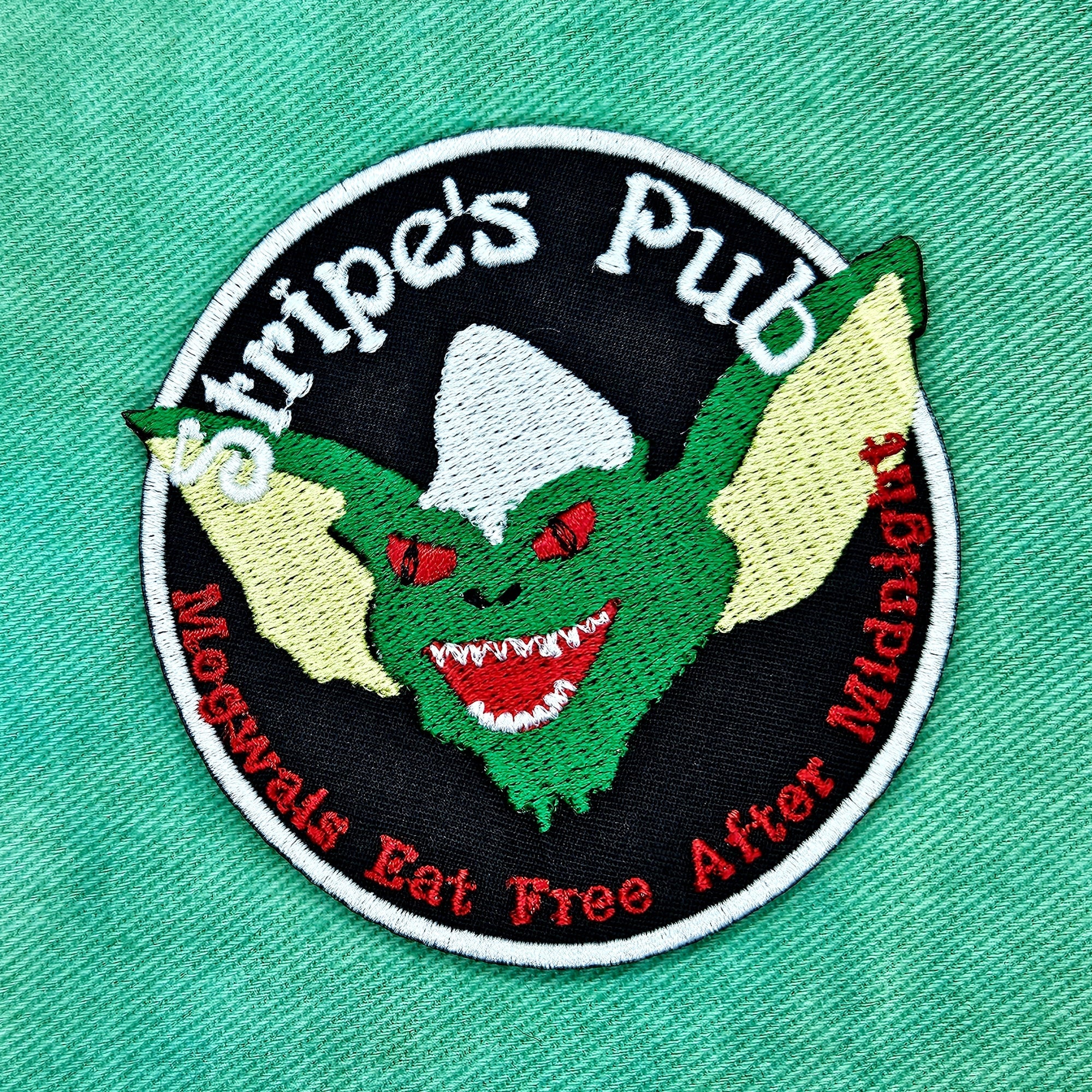 Stripe's Pub Gremlins Iron On Christmas Patch