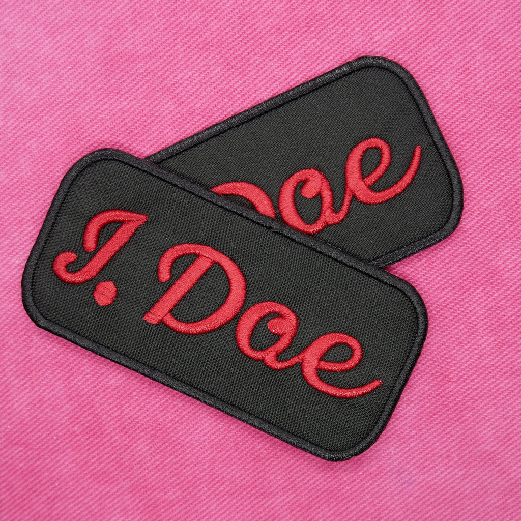 J. Doe Name Tag Patch