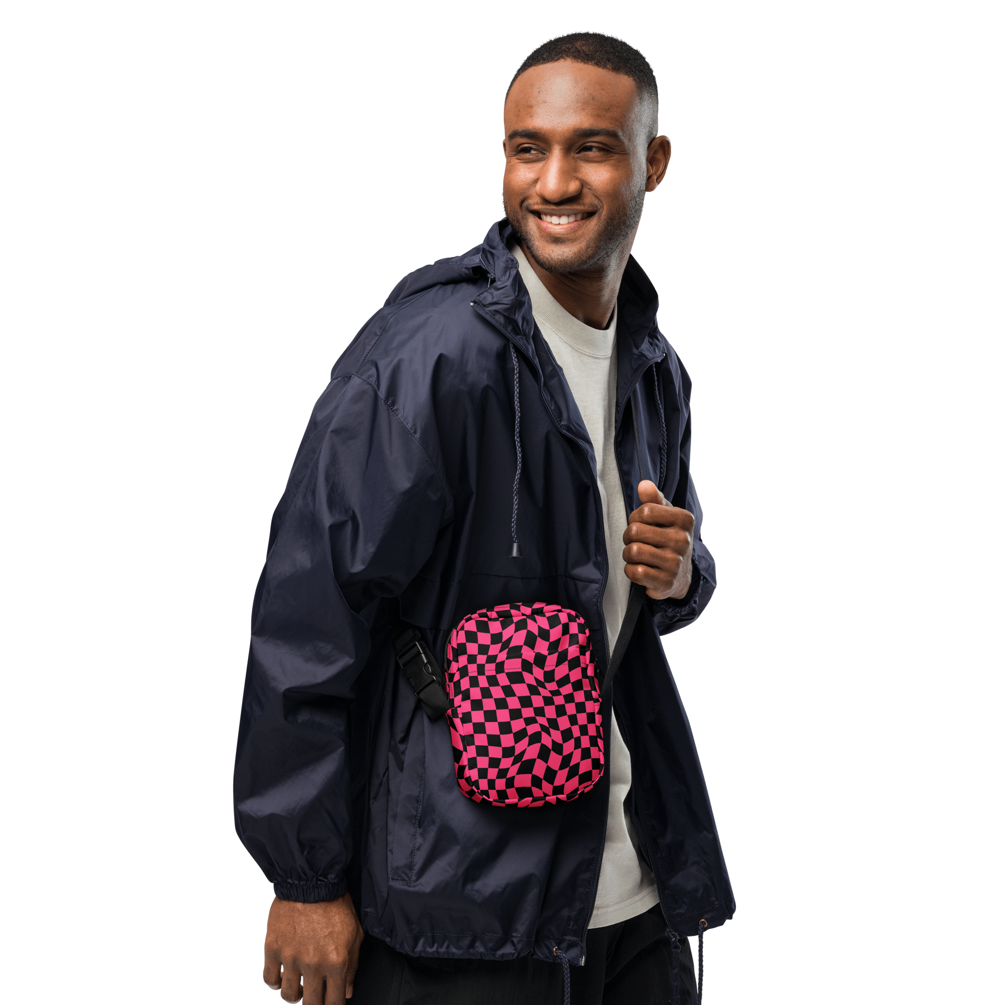 Twisted Tiles Checkerboard Crossbody Bag