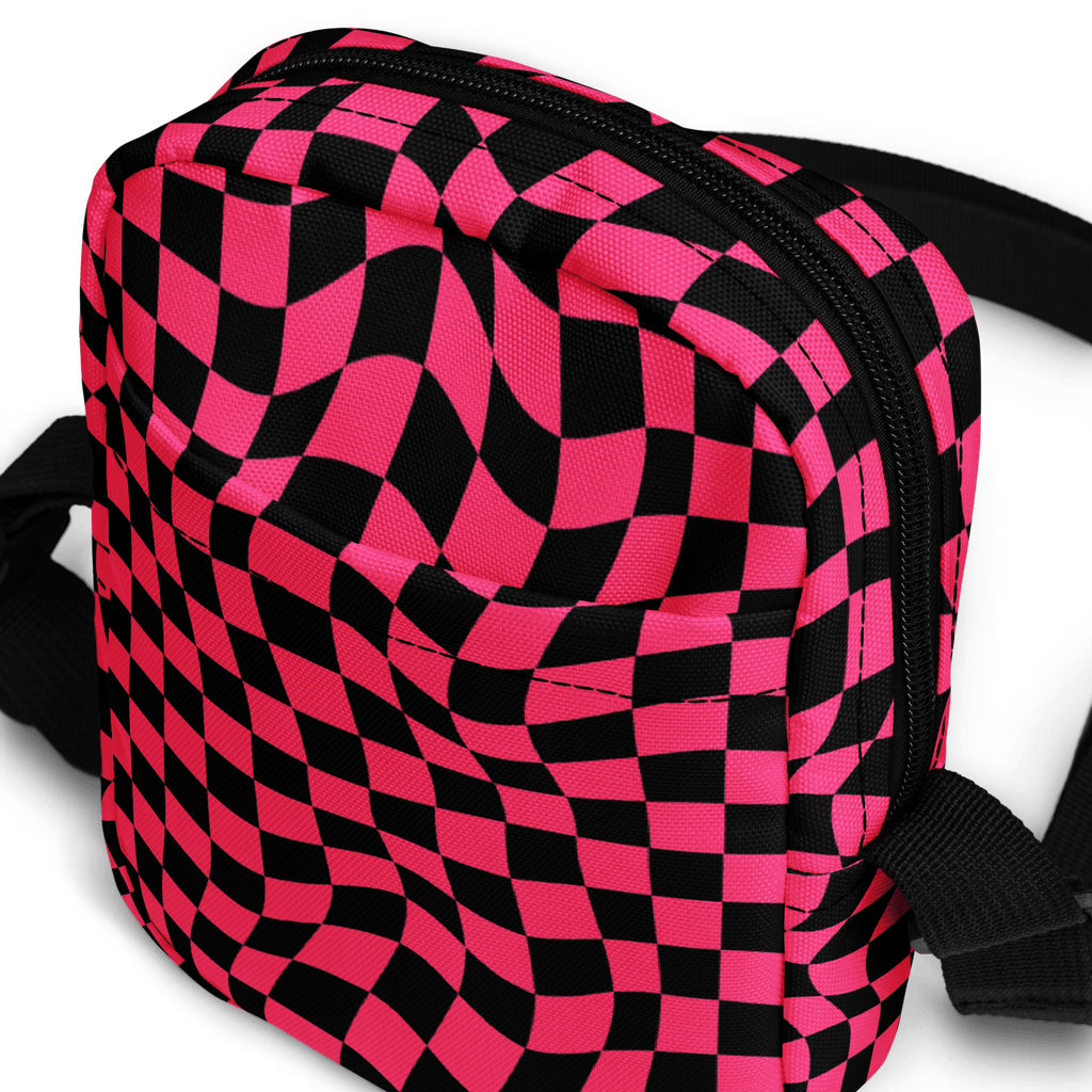 Twisted Tiles Checkerboard Crossbody Bag