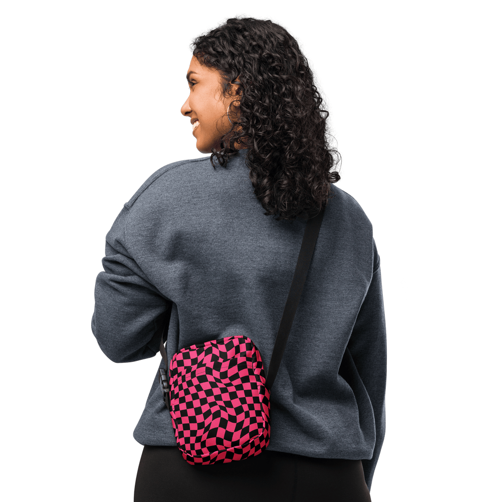 Twisted Tiles Checkerboard Crossbody Bag