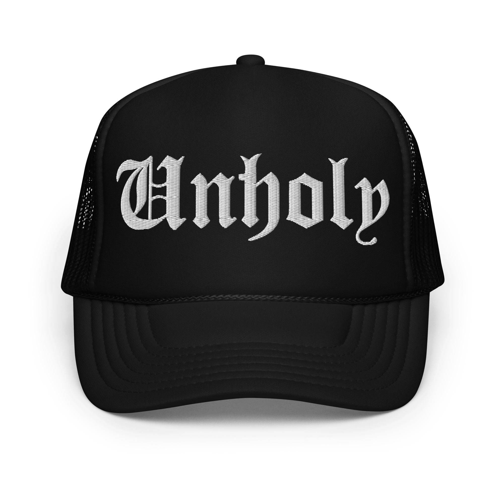Unholy Embroidered Foam Trucker Hat