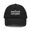 Useless Corpse Gothic Distressed Dad Cap