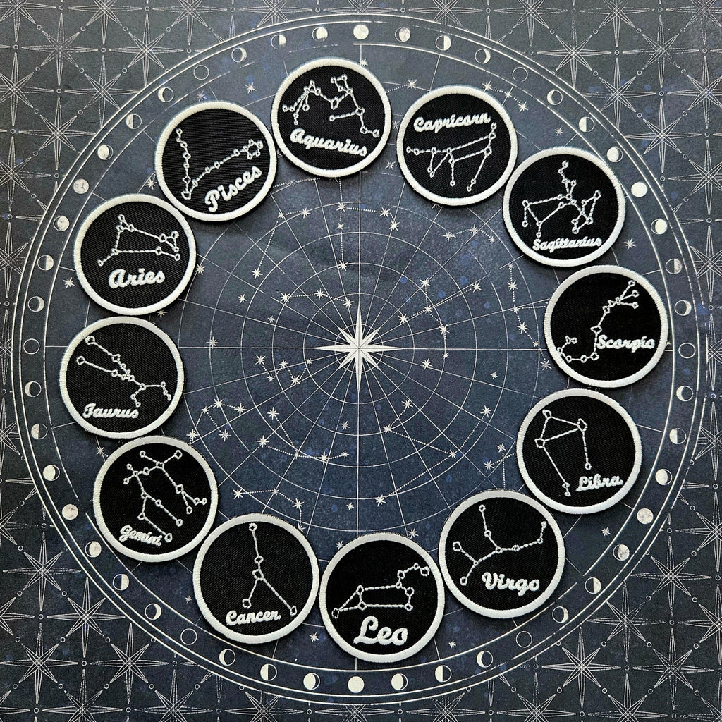 Zodiac Celestial Astrological Sign Patch