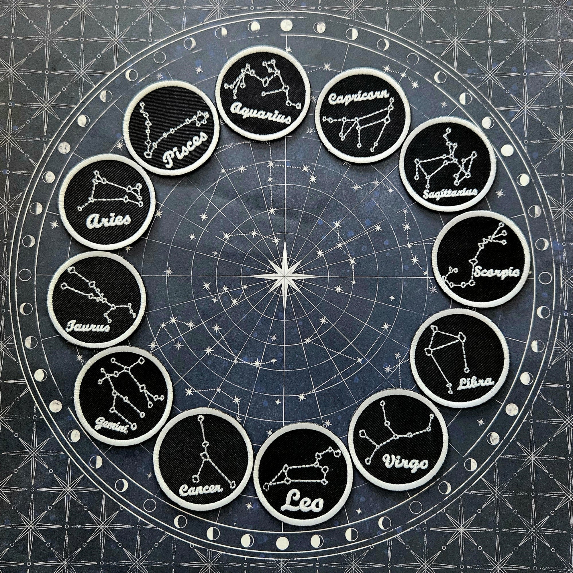 Zodiac Celestial Astrological Sign Patch